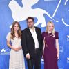 Emilia Jones, Martin Koolhoven, Dakota Fanning lors du photocall du film ''The Brimstone'' lors du 73ème Festival du Film de Venise, la Mostra, le 3 septembre 2016.