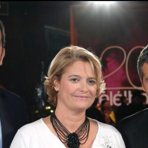 MICHEL CYMES, MARINA CARRERE D'ENCAUSSE ET NAGUI - 20 EME TELETHON 2006 SUR FRANCE 2 08/12/2006 - Paris