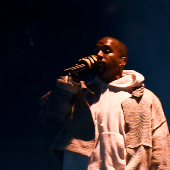 Kanye West lors de son premier concert au Madison Square Garden à New York dans le cadre du "Saint Pablo Tour", le 5 septembre 2016.