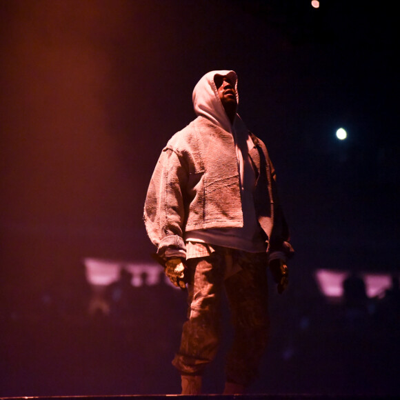 Kanye West lors de son premier concert au Madison Square Garden à New York dans le cadre du "Saint Pablo Tour", le 5 septembre 2016.