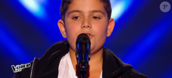 Tiago dans The Voice Kids 3, le 10 septembre 2016 sur TF1.