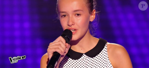 Lauviah dans The Voice Kids 3, le 10 septembre 2016 sur TF1.