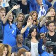 Sidonie Biémont (enceinte) au match d'ouverture de l'Euro 2016, France-Roumanie au Stade de France, le 10 juin 2016. © Cyril Moreau/Bestimage