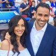 Sidonie Biémont, compagne d'Adil Rami, a accouché le 7 septembre 2016 de jumeaux, Zayn et Madi. Photo Instagram lors de l'Euro 2016.