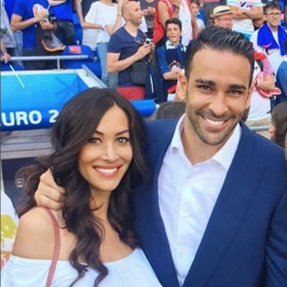 Sidonie Biémont, compagne d'Adil Rami, a accouché le 7 septembre 2016 de jumeaux, Zayn et Madi. Photo Instagram lors de l'Euro 2016.