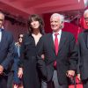 Alberto Barbera et Paolo Baratta aux côtés de Jean-Paul Belmondo et Sophie Marceau sur le tapis rouge du 73e Festival du Film de Venise, la Mostra, pour recevoir le Lion d'Or pour l'ensemble de sa carrière. Le 8 septembre 2016