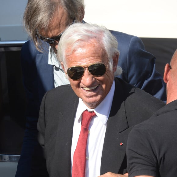 Jean-Paul Belmondo arrive au 73e festival du film de Venise, La Mostra le 8 septembre 2016.