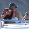 Semi Exclusif - Justin Bieber et sa compagne Sofia Richie en vacances sur un yacht à Los Cabos au Mexique le 29 août 2016.