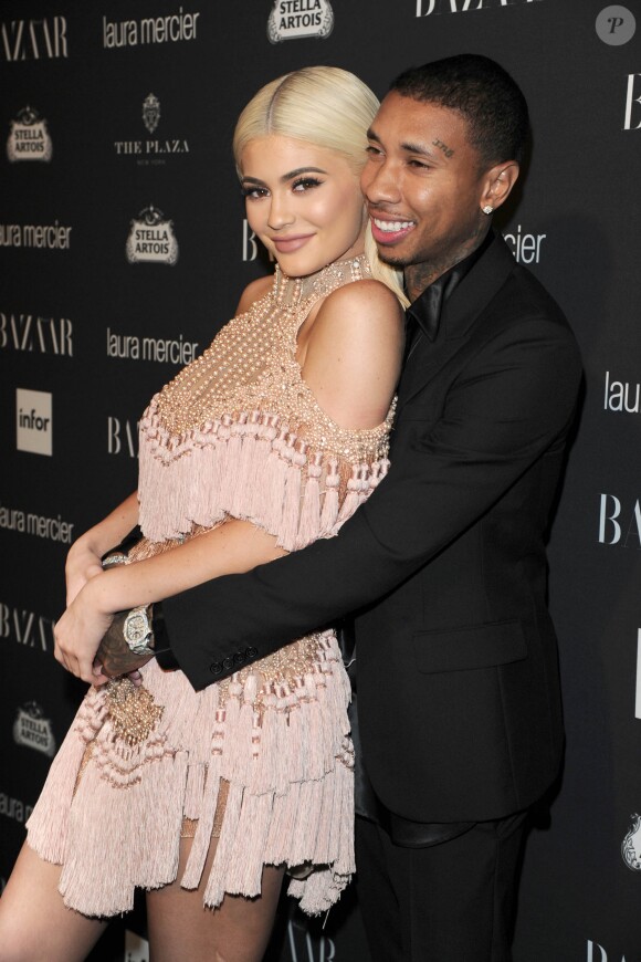 Kylie Jenner et Tyga assistent à la soirée Icons du magazine Harper's Bazaar au Plaza Hotel. New York, le 9 septembre 2016.