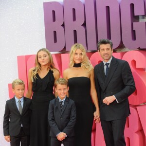 Patrick Dempsey, sa femme Jillian Dempsey et leurs enfants Darby Galen Dempsey, Tallula Fyfe Dempsey et Sullivan Patrick Dempsey - Avant-première mondiale du film "Bridget Jones's Baby" au cinéma Odeon Leicester Square à Londres, Royaume Uni, le 5 septembre 2016. © Ferdaus Shamim/Zuma Press/Bestimage