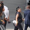 Blac Chyna enceinte rend visite à son amie Amber Rose aux studios DWTS à Los Angeles. Amber Rose participe cette année à l'émission ‘Dancing With The Stars’. Le 12 septembre 2016 © CPA/Bestimage