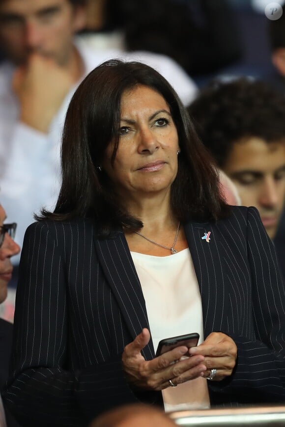 Anne Hidalgo au match de Ligue des champions Psg contre Arsenal au Parc des Princes à Paris le 13 septembre 2016. © Cyril Moreau/Bestimage