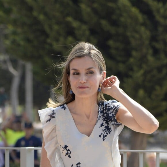 La reine Letizia d'Espagne inaugurait officiellement l'année scolaire 2016-2017 à l'école Ginés Morata d'Almeria, en Andalousie, le 13 septembre 2016.