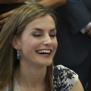 La reine Letizia d'Espagne inaugurait officiellement l'année scolaire 2016-2017 à l'école Ginés Morata d'Almeria, en Andalousie, le 13 septembre 2016.