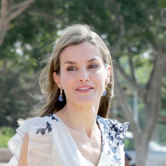 La reine Letizia d'Espagne inaugurait officiellement l'année scolaire 2016-2017 à l'école Ginés Morata d'Almeria, en Andalousie, le 13 septembre 2016.