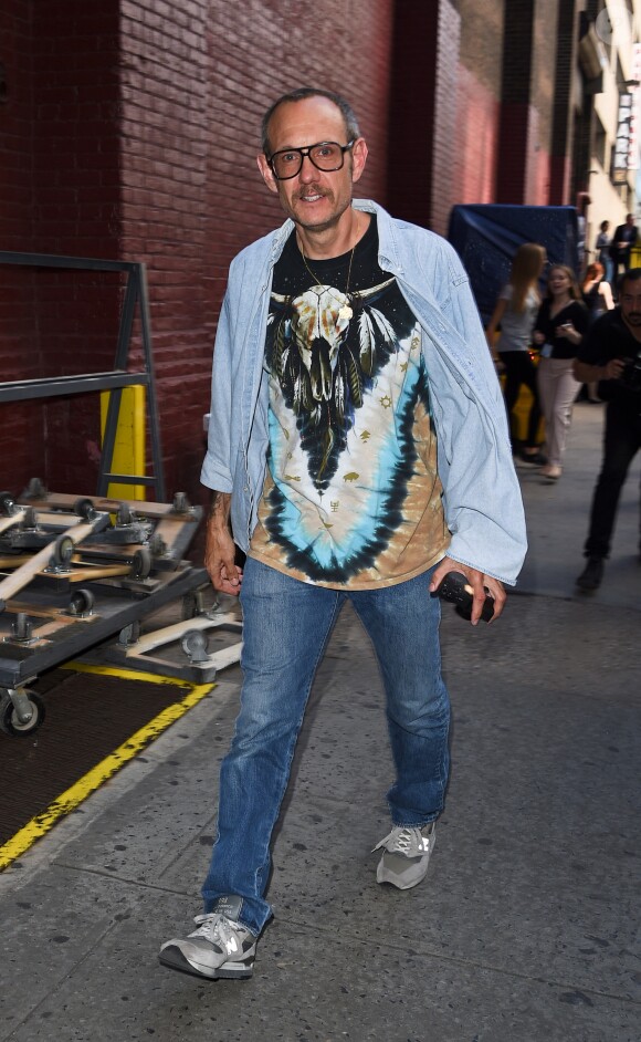 Terry Richardson arrive à l'Hammerstein Ballroom pour assister au défilé Marc Jacobs. New York, le 15 septembre 2016.