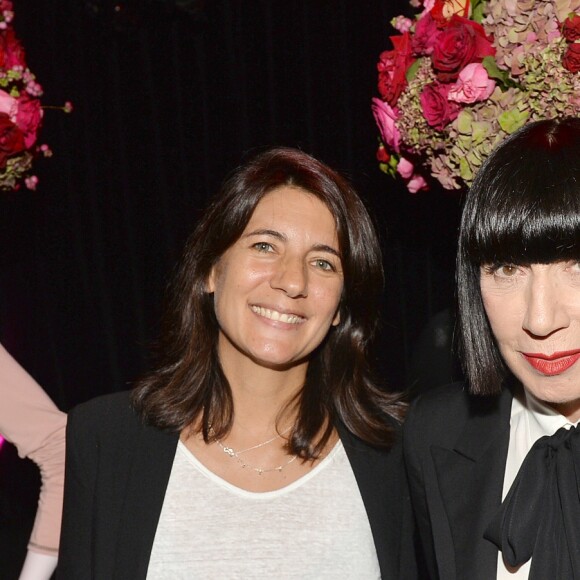 Chantal Thomass et Estelle Denis à la soirée "Chantal Thomass Damart" au club Les Bains. La célèbre créatrice de mode s'est associée à Damart pour designer une collection de lingerie mise en vente en hiver 2016. Paris, le 15 septembre 2016. © Ramsamy Veeren/Bestimage
