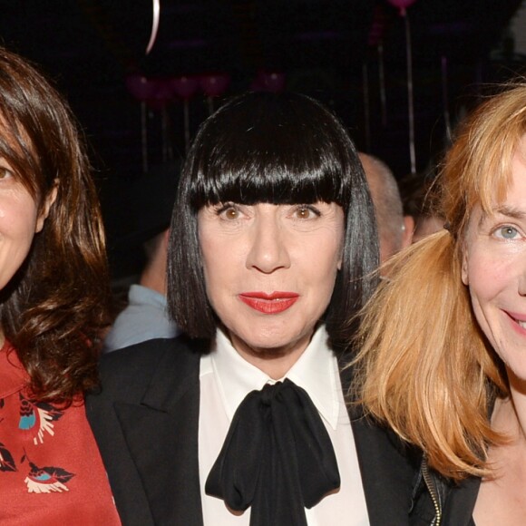 Valérie Bonneton, Chantal Thomass et Julie Depardieu à la soirée "Chantal Thomass Damart" au club Les Bains. La célèbre créatrice de mode s'est associée à Damart pour designer une collection de lingerie mise en vente en hiver 2016. Paris, le 15 septembre 2016. © Ramsamy Veeren/Bestimage