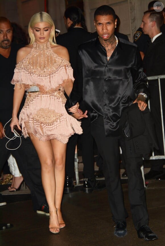 Kylie Jenner et Tyga - Célébrités arrivant à la fashion week de New York le 9 septembre 2016.