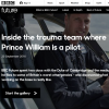 Le prince William expose son quotidien de pilote d'hélicoptère ambulance de l'EAAA pour BBC Future, septembre 2016.