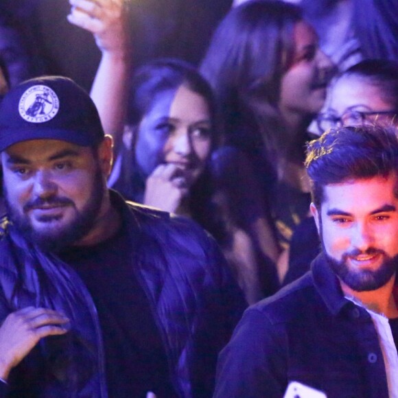 Kendji Girac au concert de Justin Bieber à l'AccorHotels Arena à Paris dans le cadre de sa tournée "Purpose World Tour", le 20 septembre 2016.