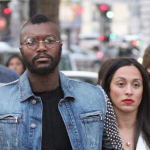 Exclusif - Djibril Cissé et sa compagne Marie-Cécile Lenzini - Arrivée des people au concert de Justin Bieber à l'AccorHotels Arena à Paris dans le cadre de sa tournée "Purpose World Tour", le 20 septembre 2016. No web/No blog pour Belgique/Suisse20/09/2016 - Paris