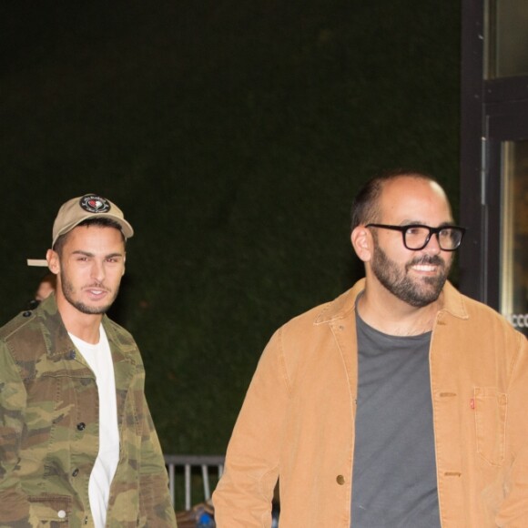 Exclusif - Baptiste Giabiconi arrive au concert de Justin Bieber à l'AccorHotels Arena à Paris dans le cadre de sa tournée "Purpose World Tour", le 20 septembre 2016.