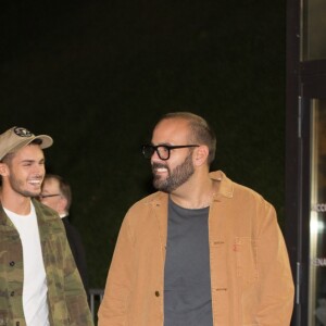 Exclusif - Baptiste Giabiconi arrive au concert de Justin Bieber à l'AccorHotels Arena à Paris dans le cadre de sa tournée "Purpose World Tour", le 20 septembre 2016.