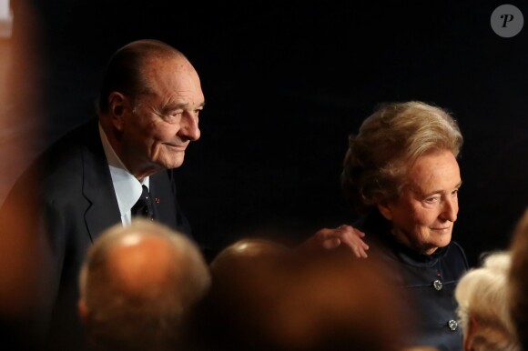 Jacques Chirac - Cérémonie de remise du Prix pour la prévention des conflits de la Fondation Chirac au musee du quai Branly. Paris, le 21 novembre 2013