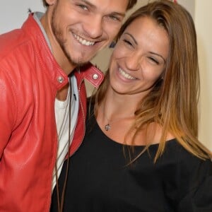 Rayane Bensetti et Denitsa Ikonomova - Inauguration de la nouvelle boutique du coq sportif à Saint Germain à Paris le 21 septembre 2016. © Coadic Guirec/Bestimage