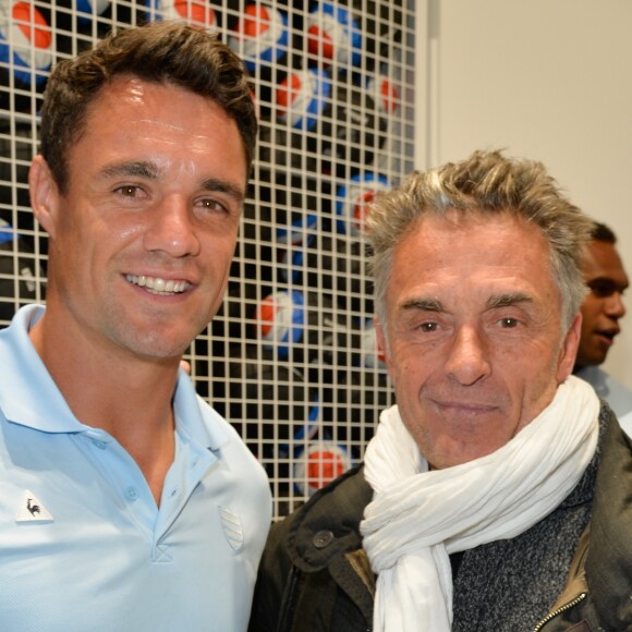 Dan Carter, Gérard Holtz - Inauguration de la nouvelle boutique du coq sportif à Saint Germain à Paris le 21 septembre 2016. © Coadic Guirec/Bestimage