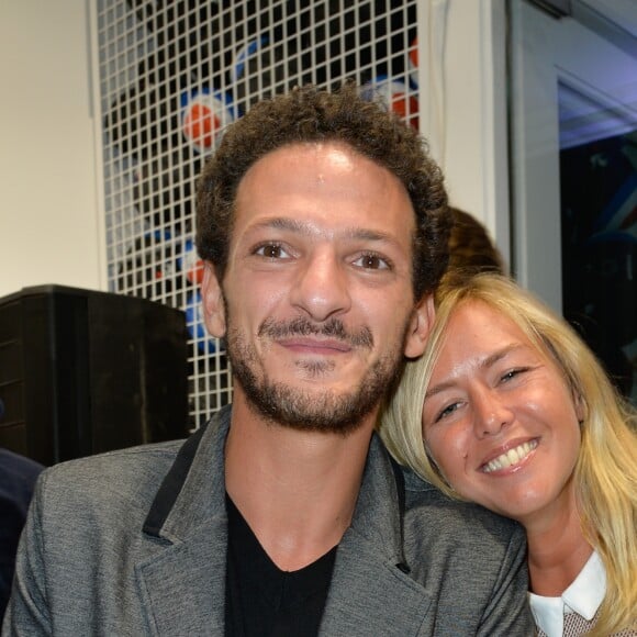 Vincent Dedienne et Enora Malagré - Inauguration de la nouvelle boutique du coq sportif à Saint Germain à Paris le 21 septembre 2016. © Coadic Guirec/Bestimage