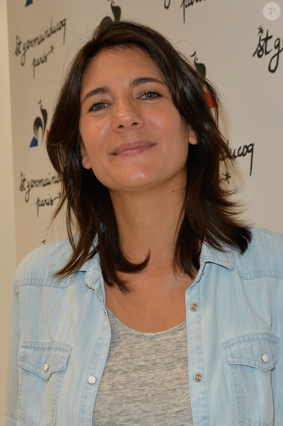 Estelle Denis - Inauguration de la nouvelle boutique du coq sportif à Saint Germain à Paris le 21 septembre 2016. © Coadic Guirec/Bestimage