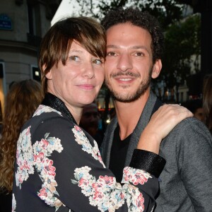 Maïtena Biraben et Vincent Dedienne - Inauguration de la nouvelle boutique du coq sportif à Saint Germain à Paris le 21 septembre 2016. © Coadic Guirec/Bestimage