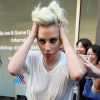 Lady Gaga quitte un studio d'enregistrement à New York, le 16 septembre 2016