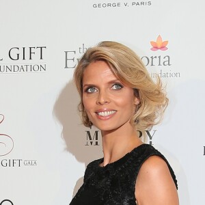 Sylvie Tellier - Photocall des célébrités à la 7ème Édition du Global Gift Gala au Four Seasons Hotel George V à Paris le 9 mai 2016 © Marc Ausset-Lacroix / Bestimage