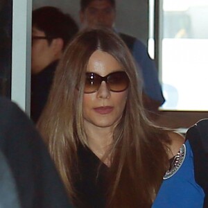 Sofia Vergara et son mari Joe Manganiello prennent un vol à l'aéroport de Los Angeles, le 19 septembre 2016.