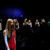 Model - Défilé de mode Versace collection prêt-à-porter Printemps/Eté 2017 lors de la fashion week à Milan, le 23 septembre 2016. Versace ready-to-wear Spring Summer 2017 collection show as part of Milan Fashion Week on September 23rd, 2016 in Milan, Italy.23/09/2016 - Milan