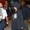 Rihanna arrive à l'aéroport de Roissy-Charles-de-Gaulle, le 26 septembre 2016.