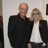 Mireille Darc et son mari Pascal Desprez - Vernissage de l'exposition des photographies de Mireille Darc chez Artcurial à Paris le 21 janvier 2016.