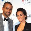 Tony Parker et sa femme Axelle au gala "Par Coeur" pour les 10 ans de l'association "Cekedubonheur" au pavillon d'Armenonville à Paris, le 24 septembre 2015.