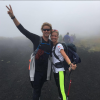 Sam et Holly Branson lors de leur ascension de l'Etna au dernier jour du Virgin Strive Challenge 2016, le 29 septembre 2016 en Sicile. Instagram Holly Branson.