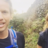 Sam Branson et la princesse Beatrice d'York lors de leur ascension de l'Etna au dernier jour du Virgin Strive Challenge 2016, le 29 septembre 2016 en Sicile. Instagram de Sam Branson.