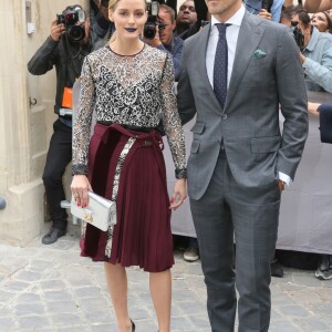 Olivia Palermo et son mari Johannes Huebl au défilé Christian Dior (collection prêt-à-porter printemps-été 2017) au Musée Rodin. Paris, le 30 septembre 2016. © CVS/Veeren/Bestimage