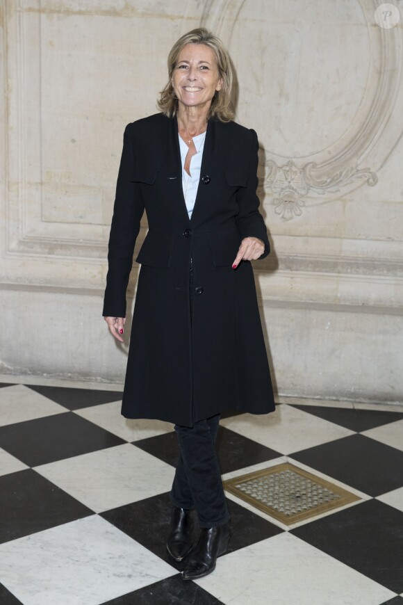 Claire Chazal au défilé de mode "Christian Dior", collection prêt-à-porter Printemps-Eté 2017 à Paris, le 30 septembre 2016. © Olivier Borde/Bestimage