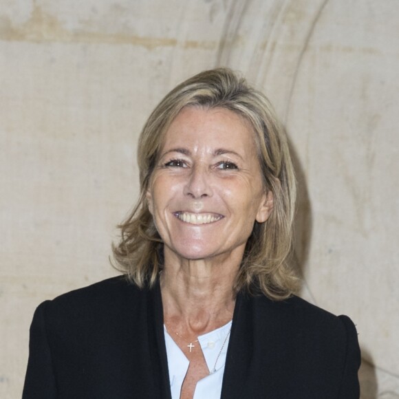 Claire Chazal au défilé de mode "Christian Dior", collection prêt-à-porter Printemps-Eté 2017 à Paris, le 30 septembre 2016. © Olivier Borde/Bestimage