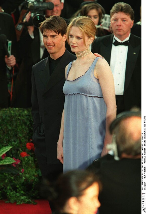 Nicole Kidman et Tom Cruise aux Oscars en 1996