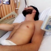 Tarek Benattia à l'hôpital à Genève jpour une opération du genou, le 29 septembre 2016.