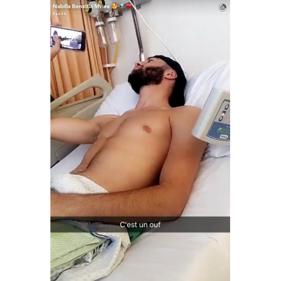 Tarek Benattia à l'hôpital à Genève jpour une opération du genou, le 29 septembre 2016.