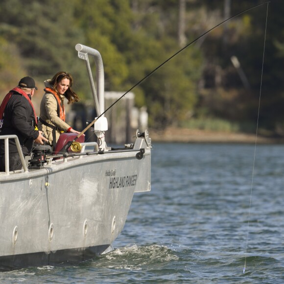 Le prince William et Kate Middleton, duc et duchesse de Cambridge, ont participé à bord du Highland Ranger à une partie de pêche pour la promotion de cette activité auprès des jeunes lors de leur visite de l'archipel Haida Gwaii le 30 septembre 2016, au septième et avant-dernier jour de leur tournée royale au Canada.